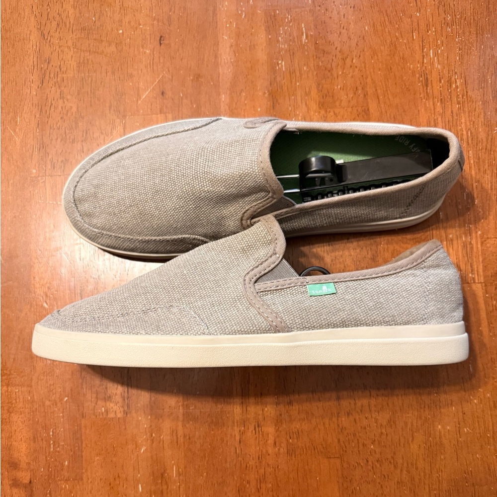 Sanuk Vagabond Men’s 10.5 Slip-On Shoes Tan Brindle
